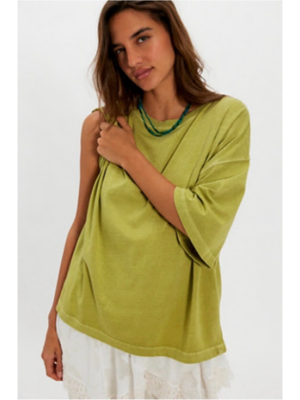 We The Free Perfect Oversized Tee Limited Edition Colour - Palm Oasis